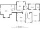 Detailed second floor plan with bedrooms, bathrooms and walk-in closets at 214 Jamestown Ave, Jonesboro, GA 30236