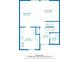 First floorplan featuring a living room, dining area, kitchen, bath and foyer at 3322 Northcrest Rd # A, Atlanta, GA 30340