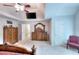 Primary bedroom with spacious interior and beautiful furnishings at 1850 Noblin Ridge Way, Duluth, GA 30097