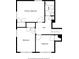 Floorplan with a primary bedroom, bathroom, hall and two additional bedrooms at 3034 Barksdale Cir, Atlanta, GA 30344