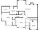 Upstairs floor plan shows large primary bedroom suite with walk in closet and connected bath at 4218 Sandy Branch Dr, Buford, GA 30519