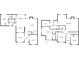 Detailed floor plans of both floors, first and second, of home at 4218 Sandy Branch Dr, Buford, GA 30519