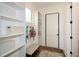 Functional mudroom with custom built-in storage, shelving, and a convenient bench for organization at 2235 Birchtree Way, Marietta, GA 30062