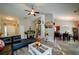 Spacious living room featuring hardwood floors, vaulted ceilings, and lots of natural light at 504 Cole Creek Dr, Dallas, GA 30157