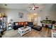Spacious living room with hardwood floors and an open layout at 504 Cole Creek Dr, Dallas, GA 30157