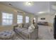 A spacious carpeted basement is perfect for relaxing and provides plenty of natural light at 5327 Saville Nw Dr, Acworth, GA 30101