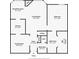 Detailed floor plan showing layout of living room, kitchen, bedroom, and bathrooms at 209 14Th Ne St # 109, Atlanta, GA 30309