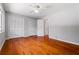 Bedroom with hardwood flooring, lots of natural light, and closet space at 23 Hunting Creek Dr, Marietta, GA 30068