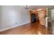 Dining room featuring hardwood floors and a chandelier at 2500 Morgan Chase Dr, Buford, GA 30519