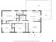 Detailed floor plan showcasing the layout with eat-in kitchen, bedrooms, and outdoor deck/patio at 2575 Dobbs Nw Dr, Kennesaw, GA 30152