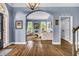 Open floor plan featuring a seamless transition from foyer to living room at 4020 Devereux Chase, Roswell, GA 30075