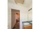 Bathroom showing vanity and water damage in ceiling at 2325 E Hill Way, Norcross, GA 30071