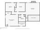 Second floor plan showing the relationship between bedrooms and living room at 2325 E Hill Way, Norcross, GA 30071