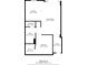 Condo floor plan showing kitchen, living room, bedroom, bath, laundry and WIC and listing room dimensions at 250 Pharr Ne Rd # 1814, Atlanta, GA 30305