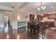 Gourmet kitchen featuring dark wood cabinetry and stainless steel appliances at 4708 Tiger Blvd, Duluth, GA 30096
