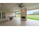 Well-appointed outdoor kitchen with stainless steel grill and sink, perfect for backyard entertaining at 2751 Camp Branch Rd, Buford, GA 30519