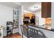 Well-equipped kitchen with black appliances and a breakfast bar, perfect for casual dining and entertaining at 1031 State Nw St # 106, Atlanta, GA 30318