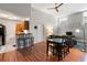 Open-concept living space featuring hardwood floors, high ceilings, and a blend of modern and classic design at 1031 State Nw St # 106, Atlanta, GA 30318