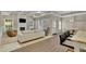Open concept living space with kitchen, breakfast bar, and Gathering room at 415 Winn Park Ct, Roswell, GA 30075