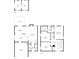 Complete home floor plan including first, second, and third floors with labeled rooms and dimensions at 1186 Hawthorn Ln, Grayson, GA 30017