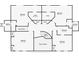 Upstairs floor plan showing bedrooms, bathrooms, and closet spaces at 5145 Saddlebred Ln, Cumming, GA 30028