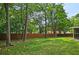 Wide and manicured backyard with a wood fence at 2405 Ingram Rd, Duluth, GA 30096