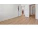 Inviting bedroom with a view into the kitchen at 675 Drewry Ne St # 205, Atlanta, GA 30306