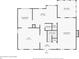 First floorplan with kitchen, living room, dining room and den dimensions at 225 Carriage Station Cir, Roswell, GA 30075