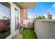 Balcony with seating and view of Atlanta skyline on a sunny day at 375 Ralph Mcgill Ne Blvd # 707, Atlanta, GA 30312