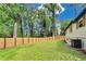 A spacious backyard featuring a new wooden fence provides privacy and enhances the outdoor living space at 500 Pomoma Circle Sw, Atlanta, GA 30315