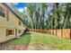 Spacious backyard with privacy fence and mature trees at 500 Pomoma Circle Sw, Atlanta, GA 30315