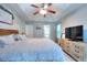 Spacious main bedroom with vaulted ceiling, natural light, and ensuite at 5765 Woodstone Dr, Cumming, GA 30028