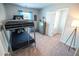 A bedroom with a bunk bed, a gray dresser, and a nearby closet for an organized and playful space at 6011 Pine Bluff Pl, Conyers, GA 30013