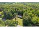 An aerial view of the property showcasing its location amidst lush greenery and a serene environment at 6133 Post Rd, Douglasville, GA 30135