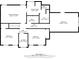 Upstairs floor plan shows primary bedroom, bedrooms, laundry and bathrooms at 701 Robert Ln, Canton, GA 30114