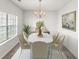 Stylishly staged dining room featuring a modern table, elegant decor, and ample natural light from the window at 3134 Imperial Sw Cir, Atlanta, GA 30311