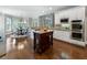 Gourmet kitchen with an island, stainless steel appliances, and ample counter space for cooking at 10135 High Falls Pointe, Johns Creek, GA 30022
