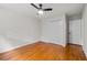 Bedroom features hardwood floors and a closet for ample storage space at 2786 Georgian Ter, Marietta, GA 30068