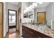 The bathroom features double vanity with bowl sinks and a tile countertop at 898 Oak Sw St # 3204, Atlanta, GA 30310