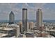 An aerial view of the downtown skyline at 898 Oak Sw St # 3204, Atlanta, GA 30310
