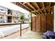 Patio area with wood privacy screens and view of the neighborhood at 40 Daniel Se St # 1, Atlanta, GA 30312