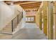 Staircase leading to a spacious unfinished basement at 2551 Kilgore Rd, Buford, GA 30519