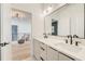 Bright bathroom with double sink vanity and modern fixtures at 2551 Kilgore Rd, Buford, GA 30519