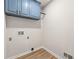 Laundry room with storage and modern connections at 3430 Rocky Springs Ct, Marietta, GA 30062