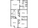 Second floor plan featuring the bedrooms and bathrooms at 2317 Church Street, Hampton, GA 30228