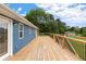 A newly renovated back deck provides a great view of the backyard at 319 Hill Crest Cir, Woodstock, GA 30188