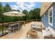 Stylishly furnished back deck perfect for entertaining at 319 Hill Crest Cir, Woodstock, GA 30188