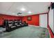 A fully equipped home theater with spacious seating, creating an ideal space for film screenings at 704 Branchview Ct, Mcdonough, GA 30252