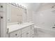 Bathroom with tub and shower, and single sink at 320 Yellowroot Ln, Sandy Springs, GA 30350