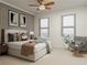 Serene bedroom with a comfortable bed, stylish decor, and natural light from the windows at 1161 Dahlonega Hwy # 3, Cumming, GA 30040